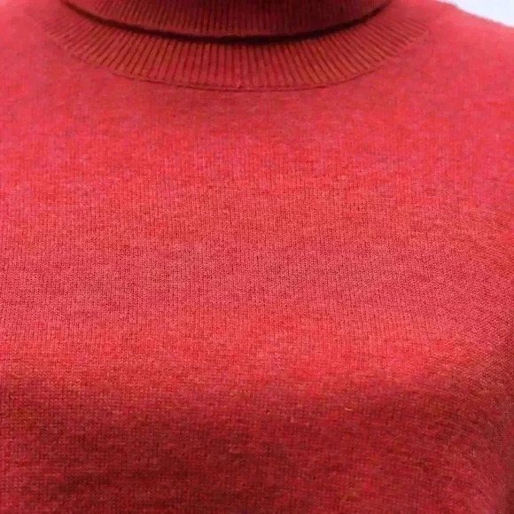 Orvis Charles F. Orvis Size XL wool/cashmere rust colored long sleeve turtle nec - Picture 9 of 11